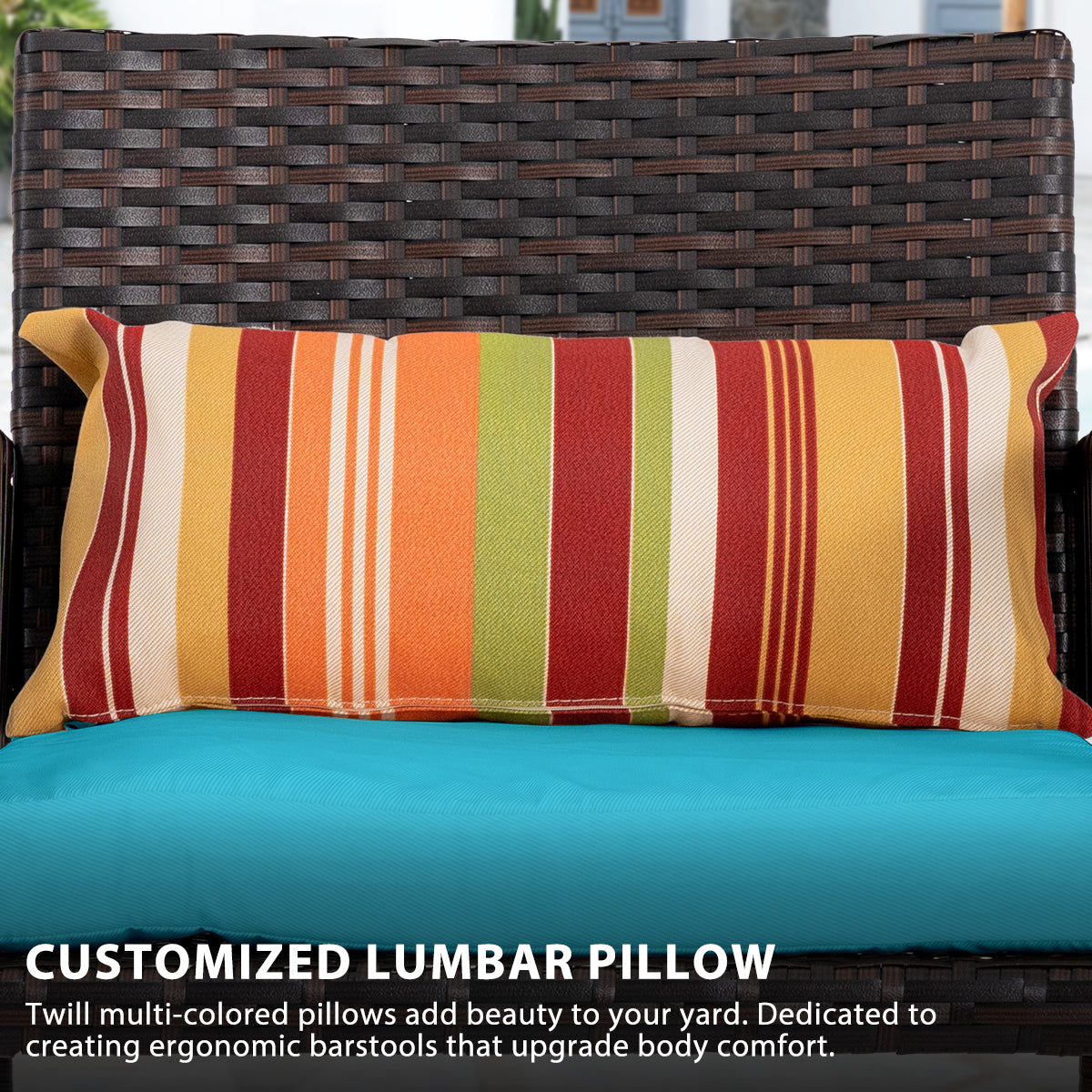 Outdoor Wicker Bar Stools