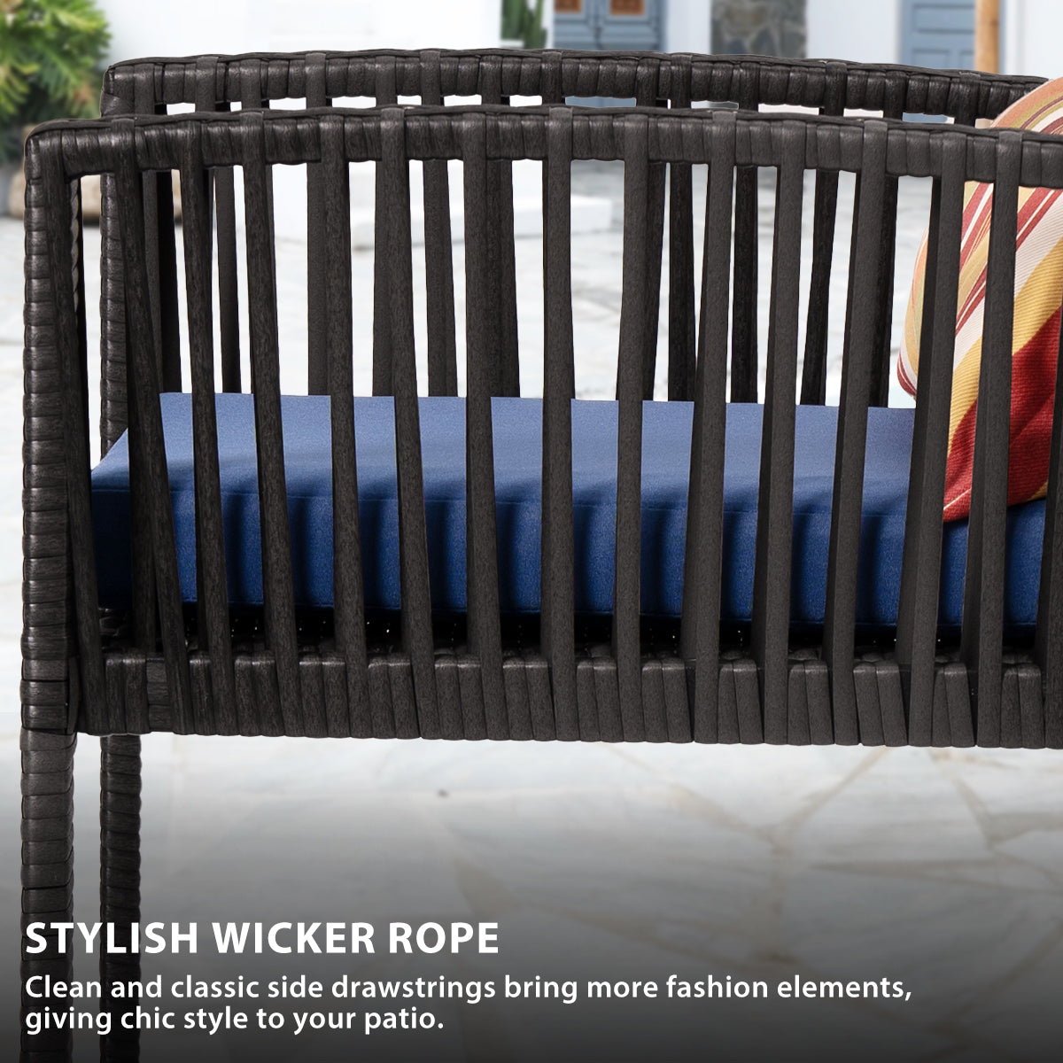 Outdoor Wicker Bar Stools
