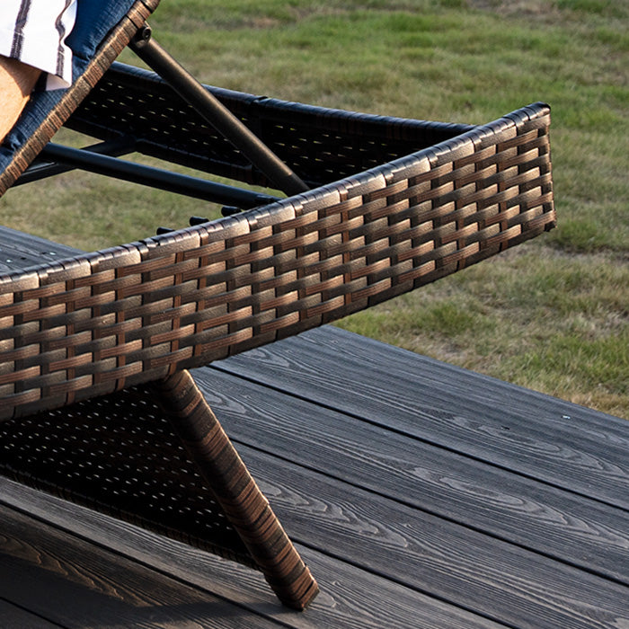 Wicker Chaise Lounge Handcrafted Wicker