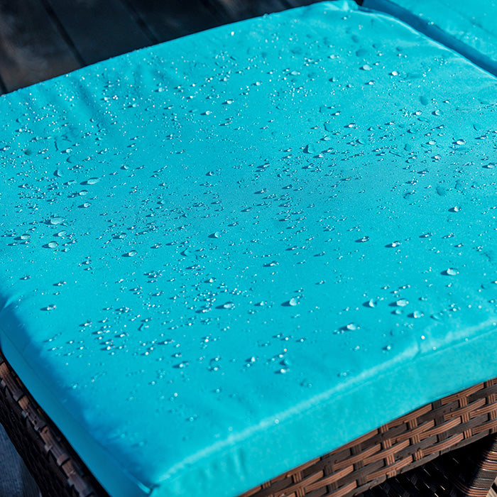 Wicker Chaise Lounge waterproof cushion