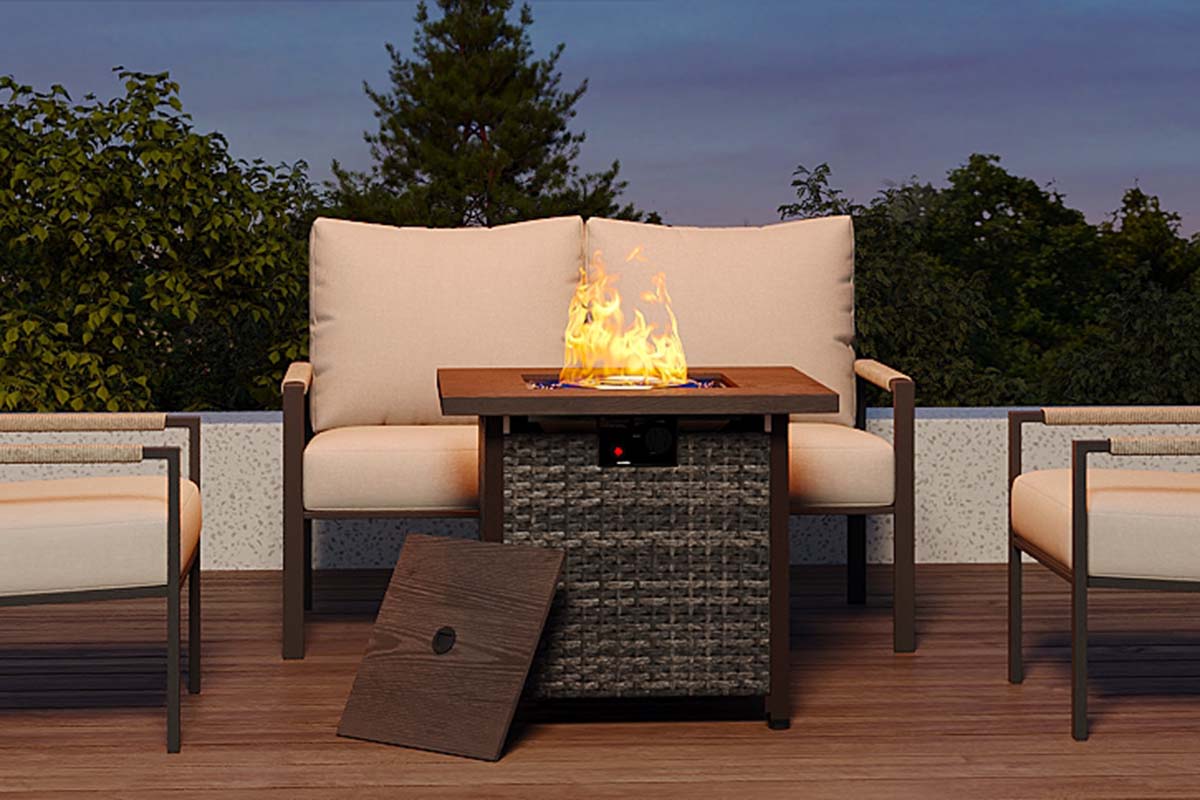 Sundale outdoor metal sofa