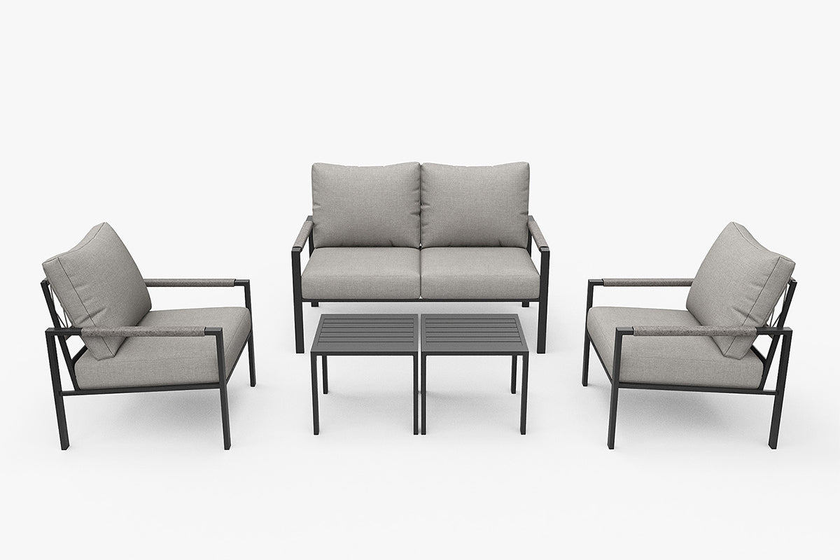 metal garden chairs grey