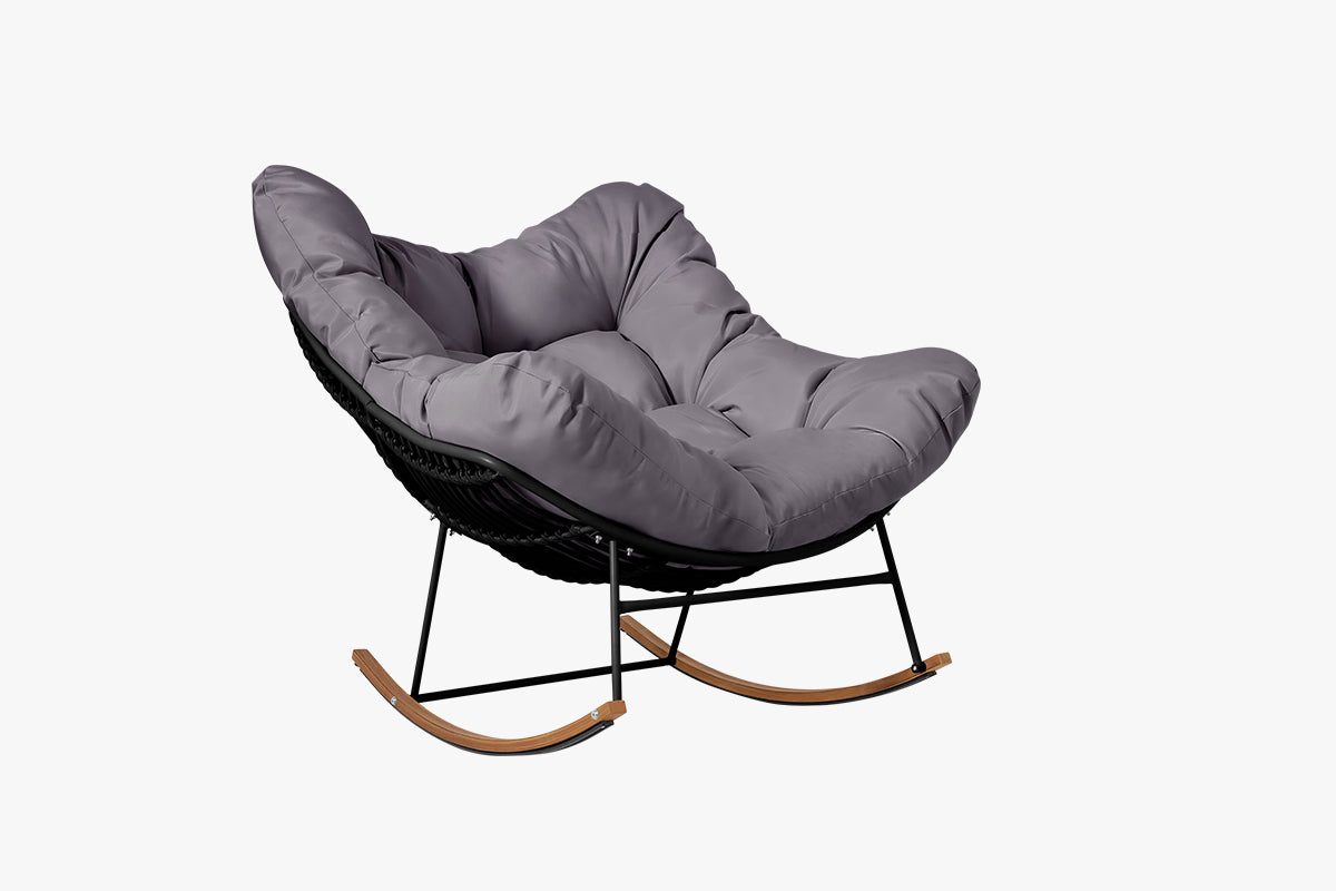 Outdoor Rocking Chair with Cushion