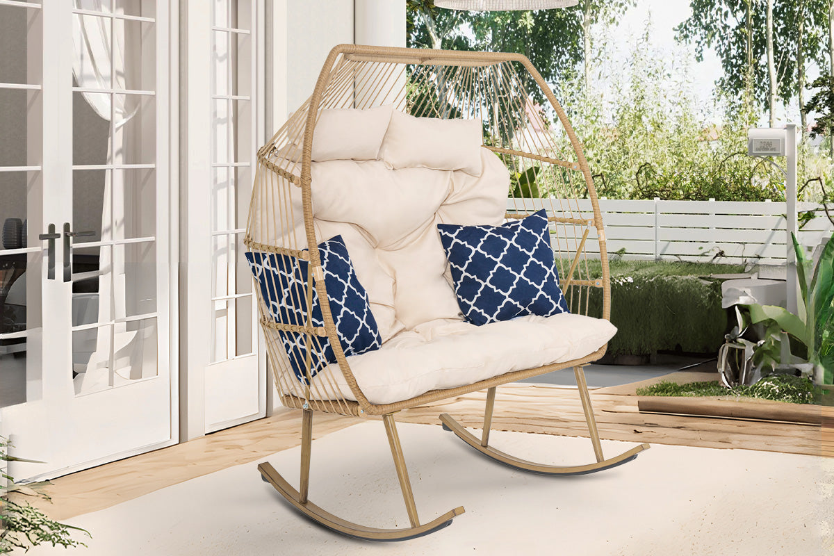 Rocking Double Egg Chair - Thumbnail 5