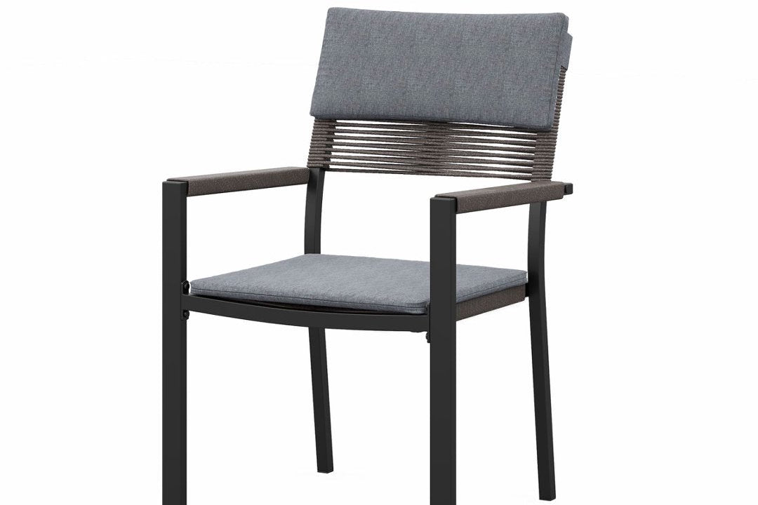 Sundale Outdoor 4/6-pcs Wicker Patio Dining Chairs Metal Frame with Cushions