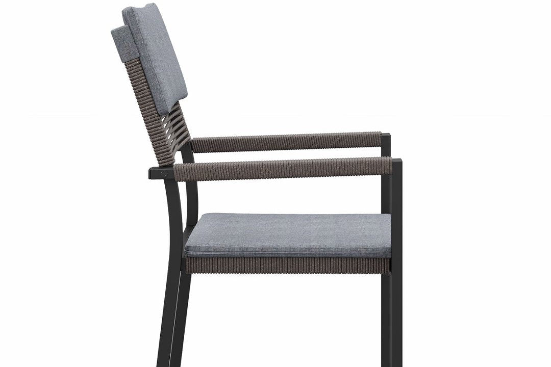 Sundale Outdoor 4/6-pcs Wicker Patio Dining Chairs Metal Frame with Cushions