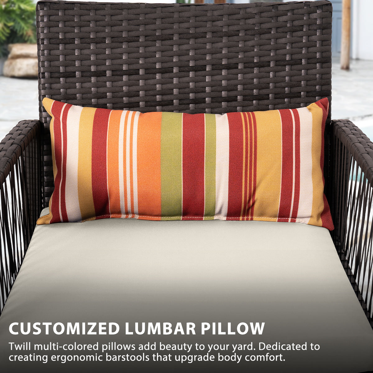 Outdoor Wicker Bar Stools