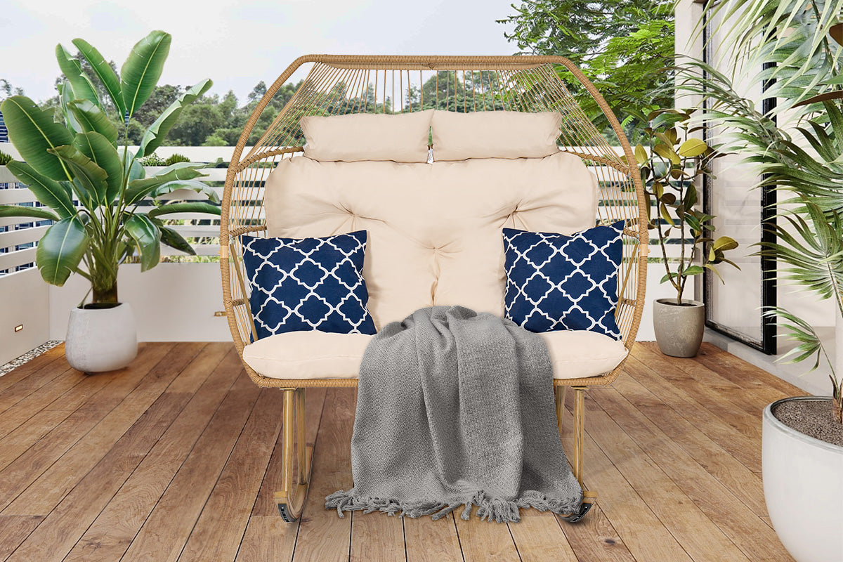 Rocking Double Egg Chair - Thumbnail 3