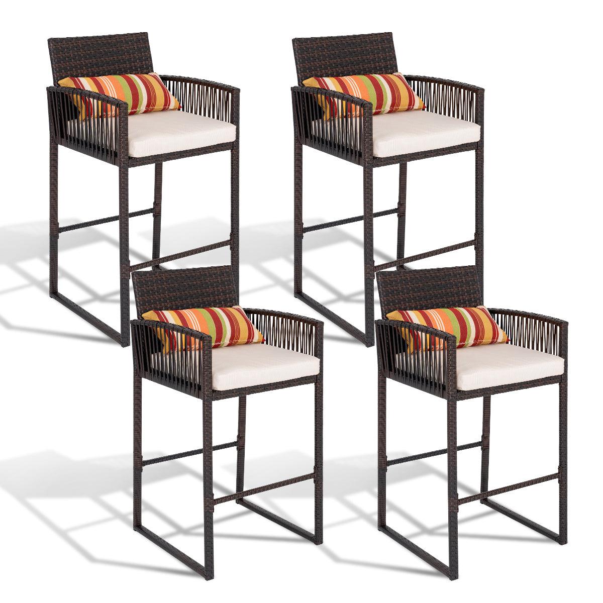 Outdoor Wicker Bar Stools