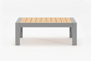 Aluminum Shimmer Coated Coffee Table for Patio