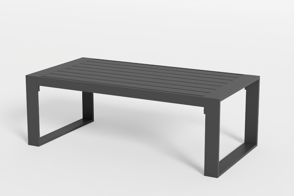 40 Inch Aluminum Rectangle Patio Coffee Tables for Outside